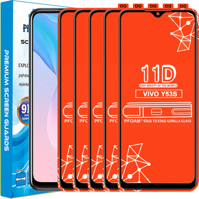 PFOAM Edge To Edge Tempered Glass for VIVO Y53S(Pack of 5)