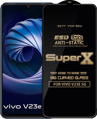 Qyist Edge To Edge Tempered Glass for VIVO V23E 5G(Pack of 1)