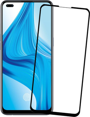 Karpine Edge To Edge Tempered Glass for Oppo F17 Pro(Pack of 1)