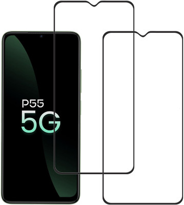 KARTRAY Edge To Edge Tempered Glass for itel P55 5G(Pack of 2)