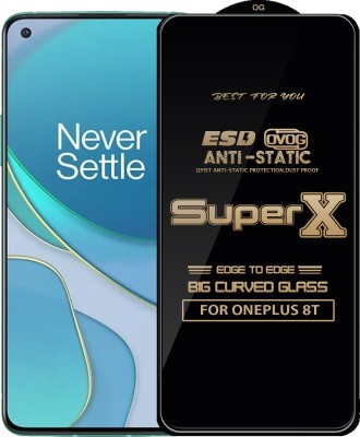 Qyist Edge To Edge Tempered Glass for ONEPLUS 8T(Pack of 1)