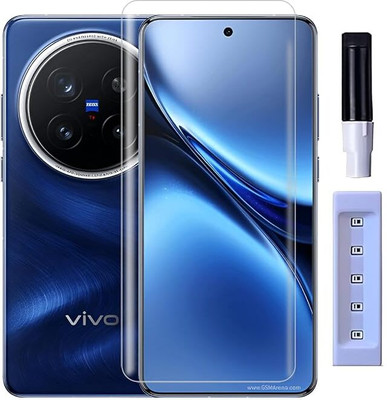 YAFILO Edge To Edge Tempered Glass for Vivo X200 Pro 5G Curved Tempered Glass Full Adhesive Glue Full Screen Coverage - Easy Fit(Pack of 1)