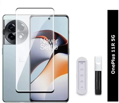 ALONZO Edge To Edge Tempered Glass for OPPO Reno 8T 5G, OnePlus 11R 5G(Pack of 1)