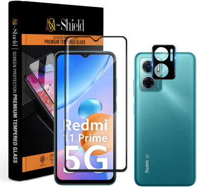 KLAH Edge To Edge Tempered Glass for Redmi 11 Prime 5G, With Camera Lens Protector(Pack of 1)