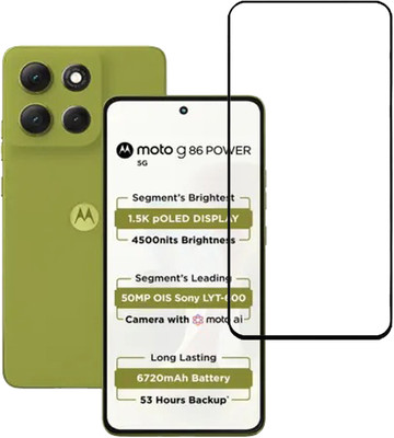 KARTRAY Edge To Edge Tempered Glass for Motorola G86 Power 5G(Pack of 1)