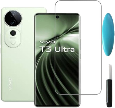 BRENZZ Edge To Edge Tempered Glass for vivo T3 Ultra 5G, vivo T3 Ultra(Pack of 1)
