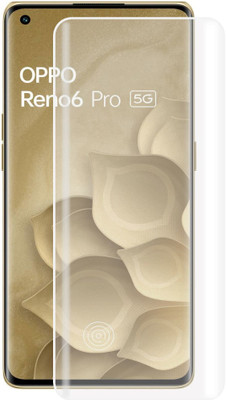 MBR Edge To Edge Tempered Glass for OPPO Reno6 Pro 5G, Meibo Series 3D Curved High Quality UV Liquide Glue Glass with Easy Installation(Pack of 1)