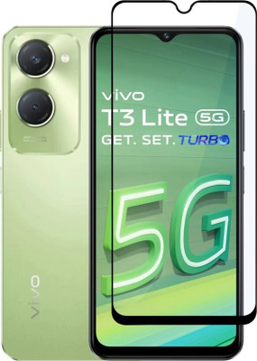 SRT Edge To Edge Tempered Glass for Vivo T3 Lite 5G(Pack of 1)