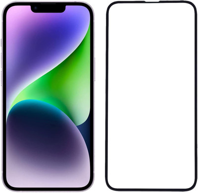 INFINITYWORLD Edge To Edge Tempered Glass for Apple iphone 14,iphone 14 (6.1)(Pack of 1)