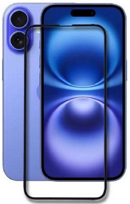 DSCASE Edge To Edge Tempered Glass for Apple iPhone 16, iPhone 16(Pack of 1)