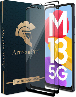 ArmourPro Edge To Edge Tempered Glass for Samsung Galaxy M13 5G, Samsung M13 5G, Samsung M13, Samsung Galaxy M33 5G(Pack of 2)