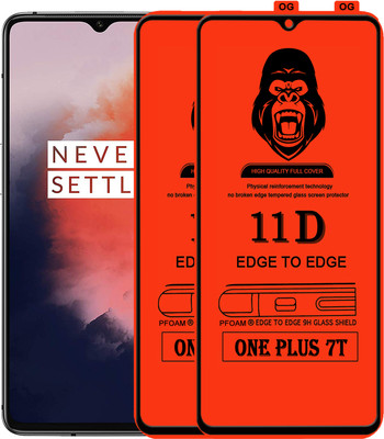 Rofix star Edge To Edge Tempered Glass for ONEPLUS 7T(Pack of 2)