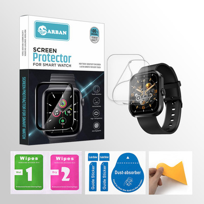 ARBAN Edge To Edge Tempered Glass for Fire-Boltt Pioneer 1.95 inch Smartwatch 2 PROTECTOR + 2 WIPES + 2 DUST REMOVAL STICKER + 1 WIPER(Pack of 2) ARBAN Edge To Edge Tempered Glass for Fire-Boltt Pioneer 1.95 inch Smartwatch 2 PROTECTOR + 2 WIPES + 2 DUST REMOVAL STICKER + 1 WIPER(Pack of 2)