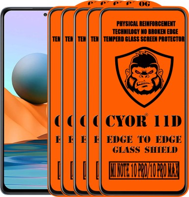 CYOR Edge To Edge Tempered Glass for REDMI NOTE 10 PRO MAX(Pack of 5)