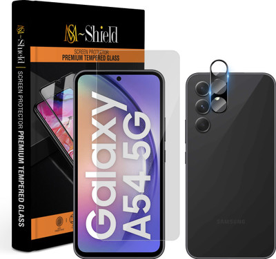 MS-Shield Edge To Edge Tempered Glass for Samsung Galaxy A54 5G, With Camera Lens Protector(Pack of 1)