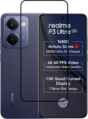 LIKEDESIGN Edge To Edge Tempered Glass for RealMe P3 Ultra 5G, realme P3 Ultra 5G(Pack of 1)