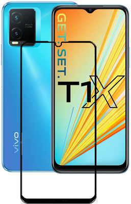 AB PRIME Edge To Edge Tempered Glass for vivo T1X, VIVO T1X(Pack of 1)