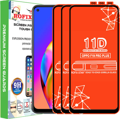 Rofix star Edge To Edge Tempered Glass for OPPO F19 PRO PLUS(Pack of 3)