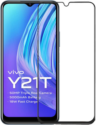 NSTAR Edge To Edge Tempered Glass for VivoY21T(Pack of 1)
