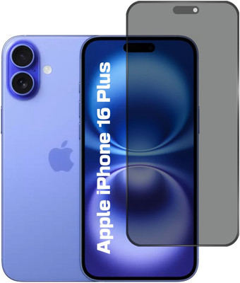 Gorilla Cases Edge To Edge Tempered Glass for Apple iPhone 16 Plus, iPhone 16 Plus (Privacy Tempered Glass(Pack of 1)