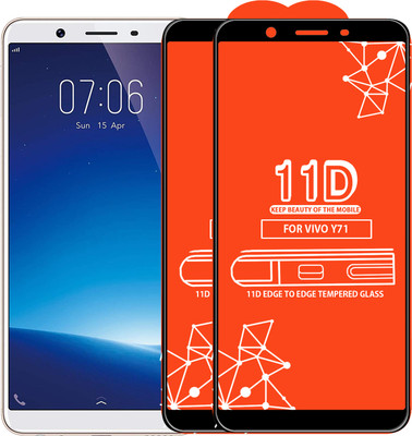 Roxel Edge To Edge Tempered Glass for VIVO Y71(Pack of 2)