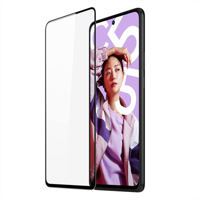 COVERLINE Edge To Edge Tempered Glass for Realme C55 Full Coverage Screen Protector Tempered Glass(Pack of 1)