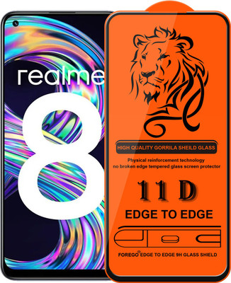 Forego Edge To Edge Tempered Glass for realme 8,realme 8S,realme Pro 5G,SAMSUNG Galaxy A74 5G(Pack of 1)