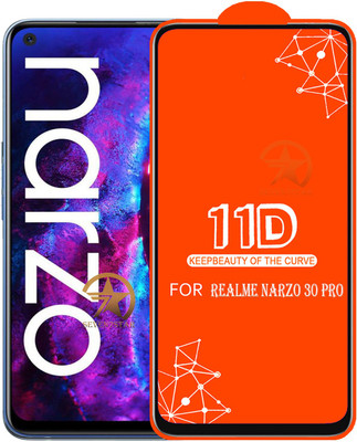 SEVEN7STAR Edge To Edge Tempered Glass for Realme Narzo 30 Pro(Pack of 1)