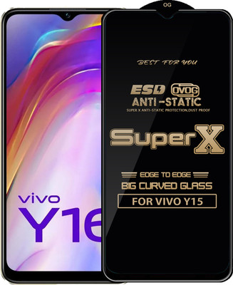 Qyist Edge To Edge Tempered Glass for VIVO Y16(Pack of 1)