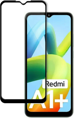 DMJHP Edge To Edge Tempered Glass for Redmi A1 Plus(Pack of 1)
