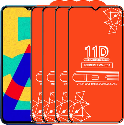 Qyist Edge To Edge Tempered Glass for Infinix Smart 5A(Pack of 4)