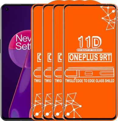 TWIGLO Edge To Edge Tempered Glass for ONEPLUS 9RT(Pack of 4)