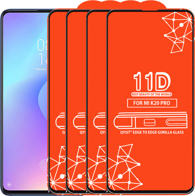 Qyist Edge To Edge Tempered Glass for Mi K20 Pro(Pack of 4)
