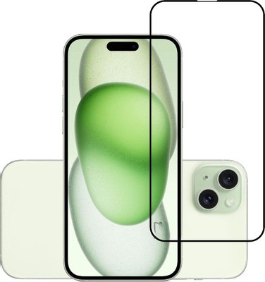 HIE POWER Edge To Edge Tempered Glass for Apple iPhone 15 Plus-Edge To Edge Coverage(Pack of 1)