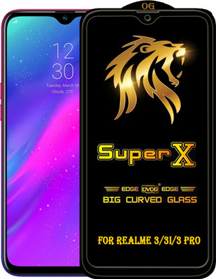 PFOAM Edge To Edge Tempered Glass for REALME 3 PRO(Pack of 1)