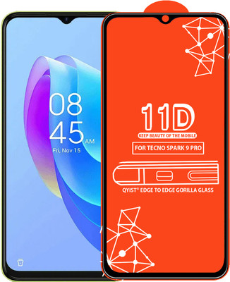 Qyist Edge To Edge Tempered Glass for Tecno Spark 9 Pro(Pack of 1)