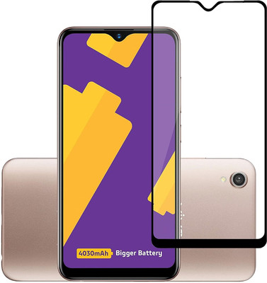 Evett Edge To Edge Tempered Glass for Vivo Y90 (HD Clarity)(Pack of 2)