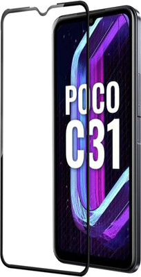 Flipkart SmartBuy Edge To Edge Tempered Glass for POCO C31(Pack of 1)