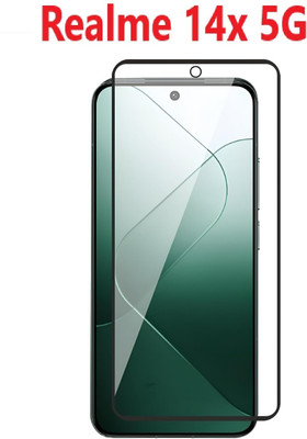 LIKEDESIGN Edge To Edge Tempered Glass for Realme 14X 5G(Pack of 1)