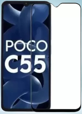 vmt stock Edge To Edge Tempered Glass for POCO C55 5G(Pack of 1)
