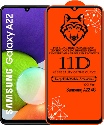 CRodible Edge To Edge Tempered Glass for Samsung Galaxy A22 4G(Pack of 1)