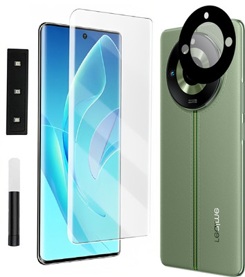 mFoniscie Edge To Edge Tempered Glass for Realme 11 Pro+ 5G, Realme 11 Pro Plus 5G, With Camera Lens Protector(Pack of 2)