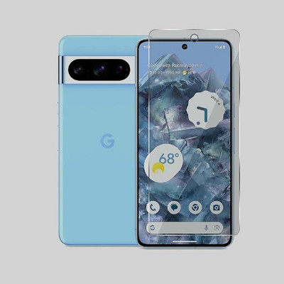 FlareVox Edge To Edge Tempered Glass for GOOGLE PIXEL 8(Pack of 1)