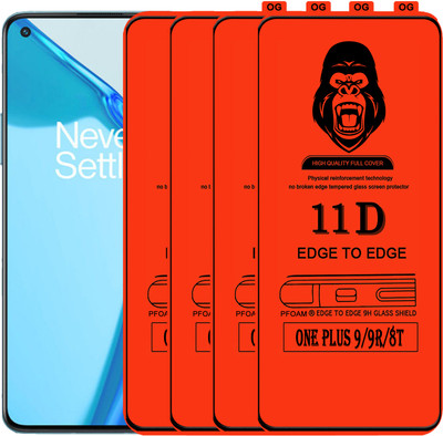 Laxdom Edge To Edge Tempered Glass for ONEPLUS 9R(Pack of 4)