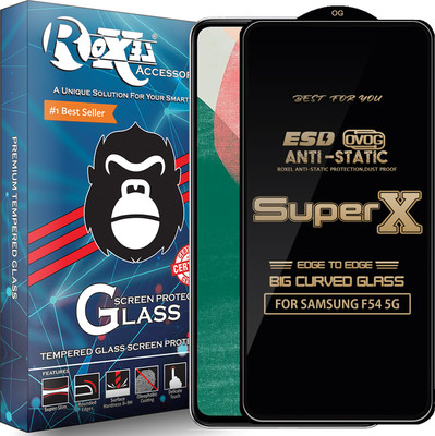 Roxel Edge To Edge Tempered Glass for SAMSUNG F54 5G(Pack of 1)