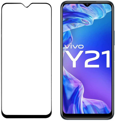 VAKIBO Edge To Edge Tempered Glass for Vivo Y21(Pack of 1)