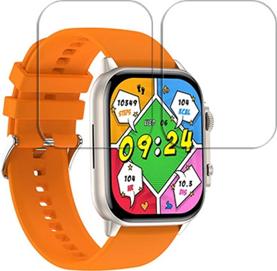 ARBAN Edge To Edge Tempered Glass for Smart Watch HK95 BT Calling 1.96 inch SMARTWATCH SCREEN GUARD(Pack of 2)
