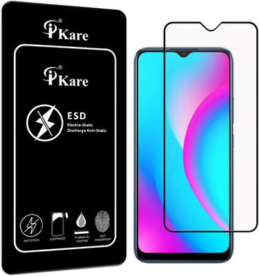 iKare Edge To Edge Tempered Glass for Realme C15(Pack of 1)