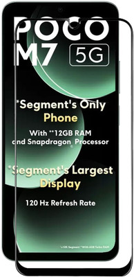 NSTAR Edge To Edge Tempered Glass for Poco M7 5G(Pack of 1)