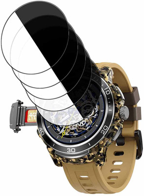 HIDEOUS Edge To Edge Tempered Glass for Fire Boltt Shott(Pack of 5)